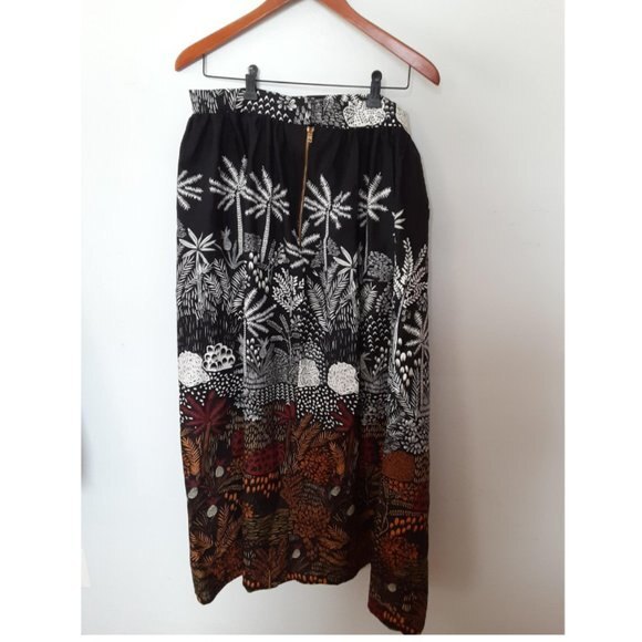 Sandra Cunningham Designs Women's Black and Brown Multicolor Skirt - Picture 6 of 10